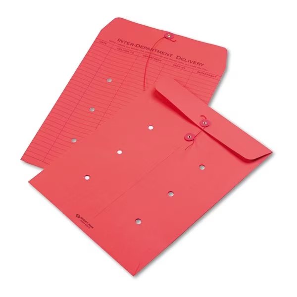 Colored Paper String/Button Inter, PK100, QUALITY PARK, Mfr# QUA63574